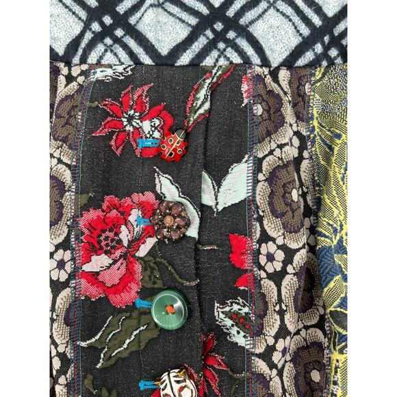 Byron Lars Beauty Mark Anthropologie Jessica Floral Pencil Skirt Size 4 NWT - Picture 11 of 12